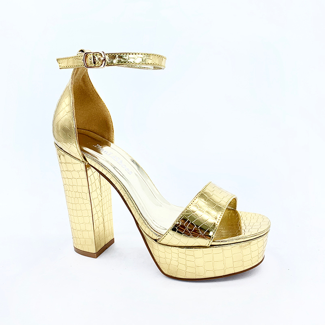 Summer New Explosion Women's Belt Buckle Heel Fashion Chunky Ladies Sandals Ankle Strap Pump Shoes