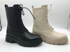 New Arrival Latest Design Black Full Cotton Ladies Casual Laces Thick Shoes Cotton