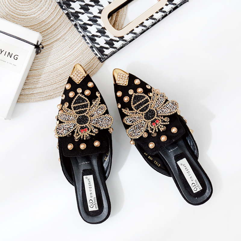 Customized New Women Flats Sandal Shoes Fashion Pink Flat Sandal