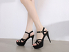 Wholesale Korean Style Comfortable 4cm Platform High Heel Sandals for Women